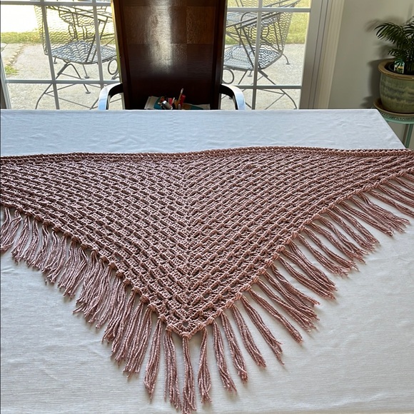 Pink Crochet Shawl - Picture 5 of 10
